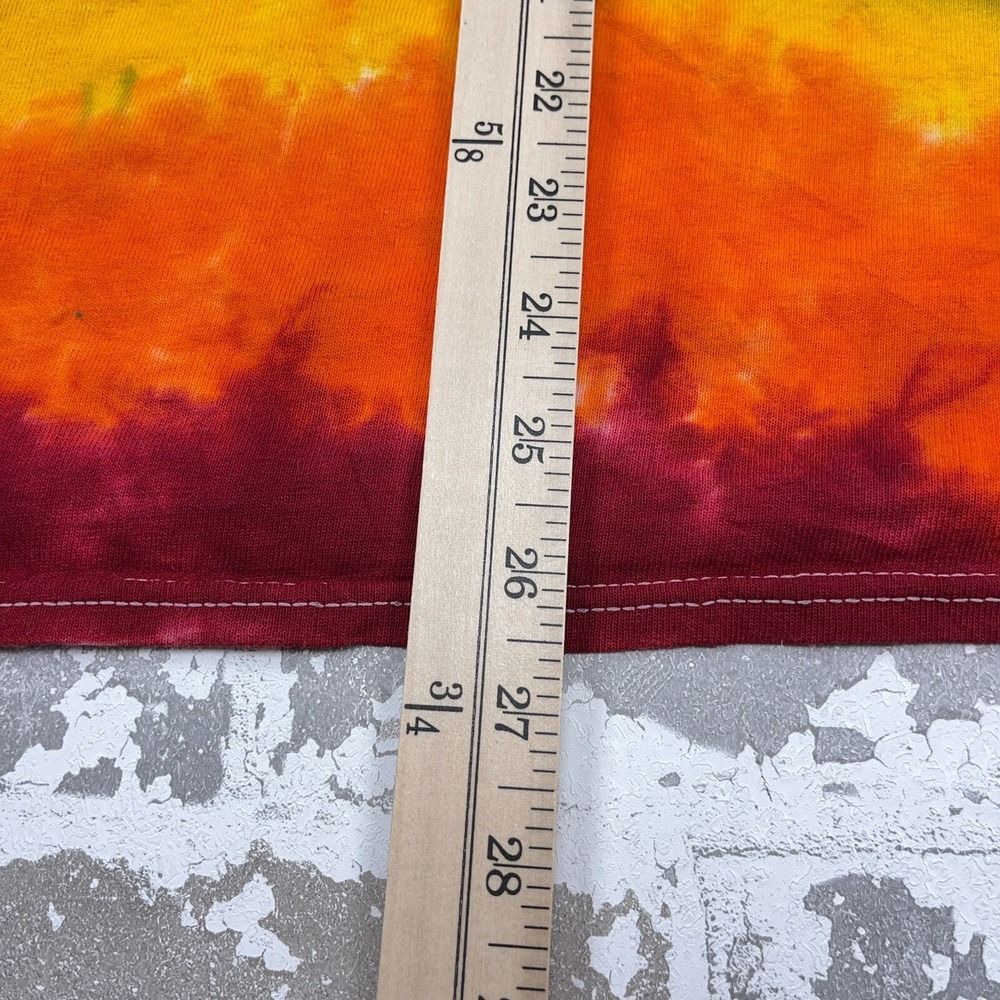 Led Zepplien Shirt Men Large Blue Tee Band Concert Tour Retro Rainbow Tie Dye - Picture 7 of 9